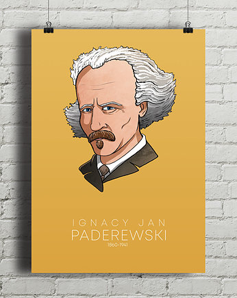 Plakat Ignacy Jan Paderewski , minimalmill