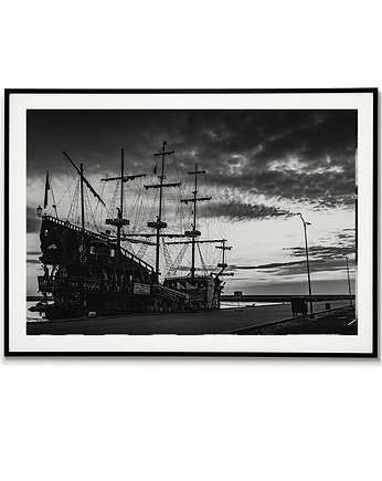 Plakat miasto GDYNIA port POLSKA, Bajkowe Obrazki
