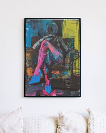 Plakat - W salonie na fotelu 1, Harry Monkey