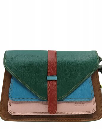 Torebka damska klasyczna elegancka skórzana na ramię pasek OLIVKA, Olivka Warsaw