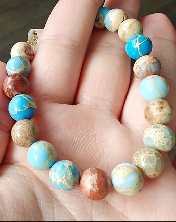 Bransoletka jaspis, NESSING handmade