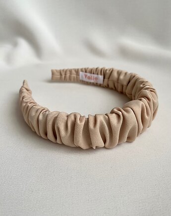 Beżowa opaska marszczona Nua, Volie Line