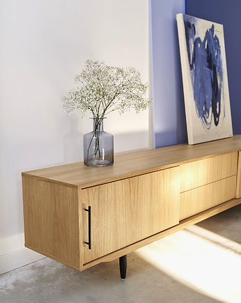 Komoda sideboard D-S01 drzwi przesuwne oraz 2 szuflady, Livlo