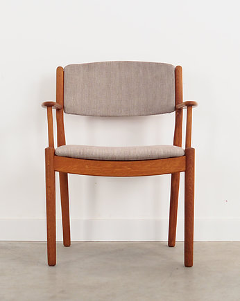 Krzesło dębowe, lata 60, designer: Poul M Volther, produkcja: FDB, Przetwory design