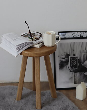 Kwietnik, okrągły , okrąglaczek, Stołek okrągły ., Ohwood manufaktura