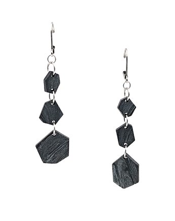 Kolczyki Dark elegant square, RAROU