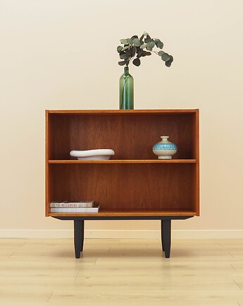 Regał tekowy, duński design, lata 70, produkcja: Dania, Przetwory design