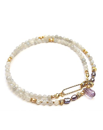 Labradoryty /choker/ vol. 18  /16.03.26/- Szlachetna kolekcja, KiKa pracownia