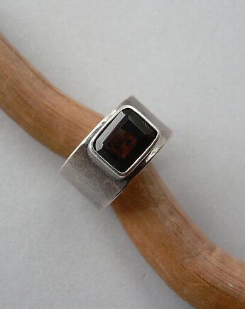 Pierścionek -kwarc dymny-zamówienie-, Emilia Woźniak