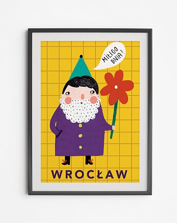 Plakat Wrocław Krasnal Życzliwek, LOVE POLAND DESIGN
