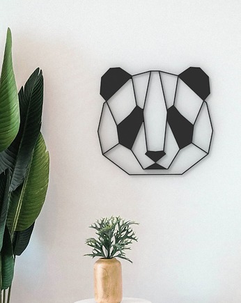 Panda Geometryczna -  3D dekoracja na ścianę do pokoju dziecka, Printerior