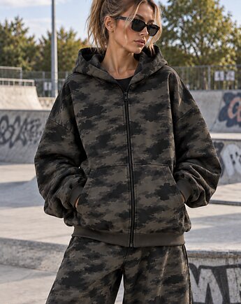 Bluza Hoodie Zip -Moro, SOREXWEAR