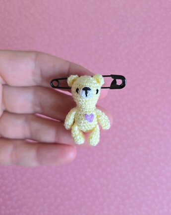 Miś przypinka, broszka, mimimali