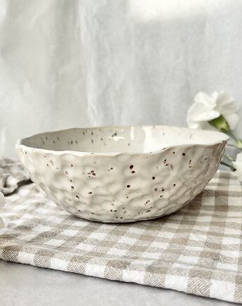 Ceramiczna miska - przepiórcza biel, Och ceramika