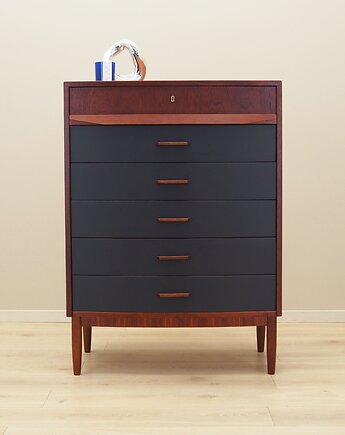 Komoda tekowa, duński design, lata 70, produkcja: Dania, Przetwory design