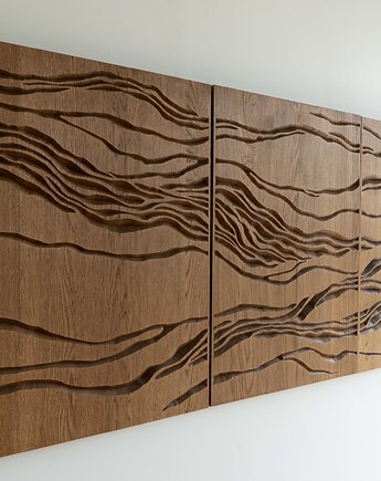 Zestaw paneli ściennych A Walk in the Clouds - lity dąb, navdesign