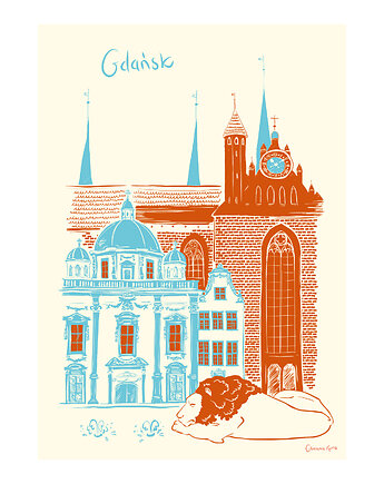 Plakat Gdańsk Kaplica Królewska, Gliniana Kura