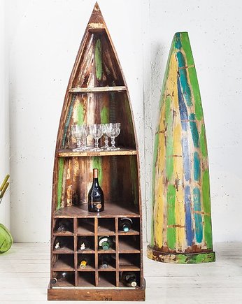 Regał szafka na wino 190cm łódka, Home Design