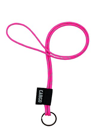 Smycz Paracord NEON PINK z kółkiem, CARGO by OWEE