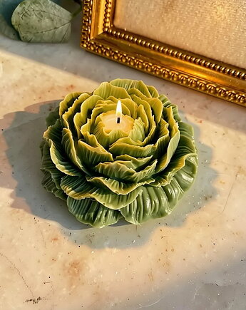 Świeca sojowa ekologiczna dekoracyjna piwonia peonia "Peony Queen" 80x35mm, Coccola JEWELLERY