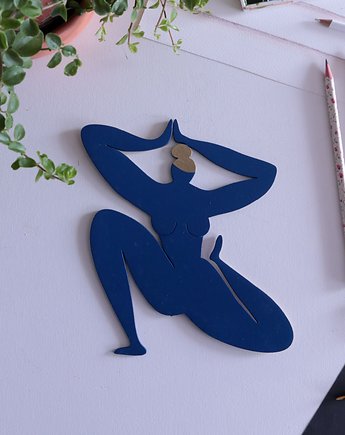 Dekor kobieta blue, na_ha_ku 