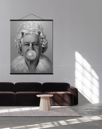 Duży obraz na płótnie - Królowa Elżbieta II, Dekoracje PATKA Patrycja Kita