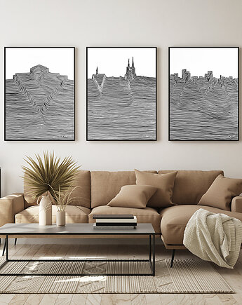 Wrocław / Miasto / zestaw 3 grafik, Jola Regeńczuk Art