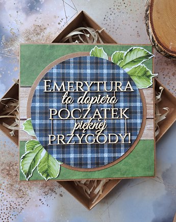 Kartka z okazji przejścia na emeryturę dla mężczyzny, Kartkodzielo