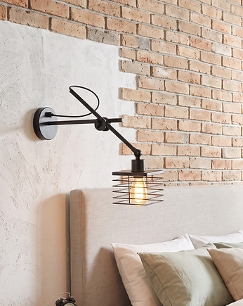 Nowoczesny kinkiet do czytania z wysięgnikiem BREMA LOFT, lampy loftowe LYSNE LOFT