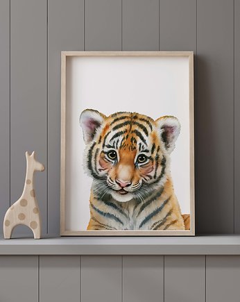 Plakat do pokoju dziecięcego z tygrysem P102, TamTamTu