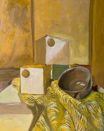 Martwa natura - żółta 50x70, Kacper Marciniak