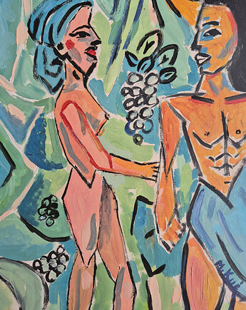 Obraz  fowizm akt, alice oil on canvas