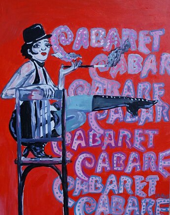 Obraz olejny do salonu cabaret lizza minnelli, alice oil on canvas