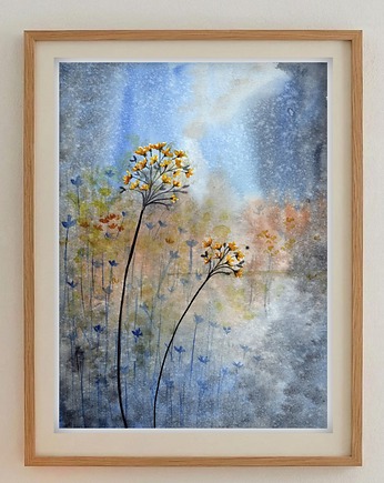 Oryginalna akwarela.Łąka A4, Malgorzata Domanska