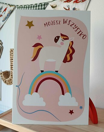Jednorożec na tęczy Możesz wszystko, ALE Pomysl
