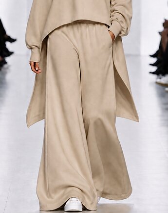 Spodnie piaskowe oversize YY600205, YULIYA BABICH
