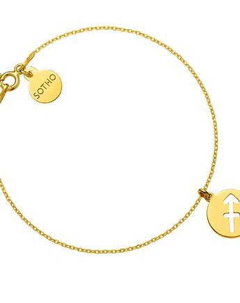 Złota bransoletka z zodiakiem Strzelca, SOTHO
