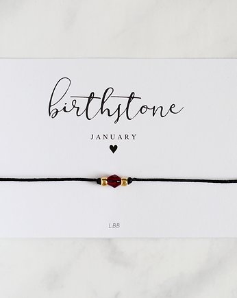 STYCZEŃ - JANUARY Birthstone Bracelet, Le Boho Bleu