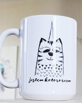 Jestem kotorożcem, kubek dla miłośnika zwierząt,, Sowia Aleja