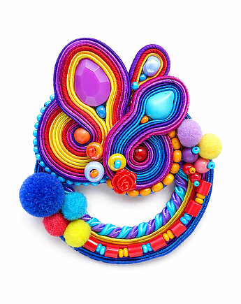 Kolorowa broszka soutache, Mró Soutache