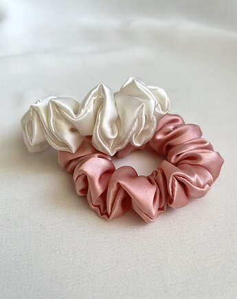 Zestaw 2 jedwabnych gumek do włosów, Volie Line