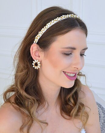 Kolczyki pozłacane z cyrkoniami Lara, Anelis Atelier