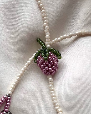 Naszyjnik - lampone lilla, LIMONI E FIORI