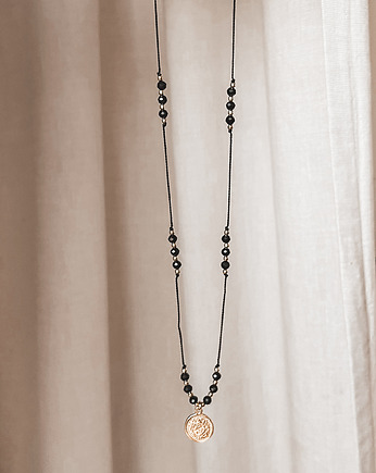 Naszyjnik z zawieszką czarny turmalin, Tiny Stone