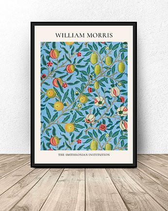 Plakat reprodukcja "Cztery owoce" Four Fruit Pattern William Morris A3 (297mm, scandiposter