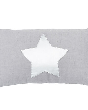 SzAra lniana poduszka ze srebrną gwiazdką, Nukko Design
