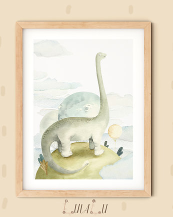 Plakat autorski Dinozaur do pokoju dziecka, Lulalukids