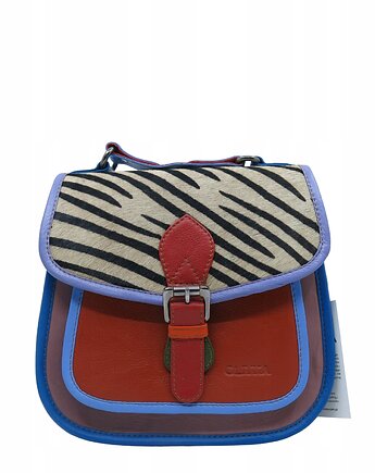 Torebka damska kolorowa skórzana skóra naturalna rączka pasek OLIVKA, Olivka Warsaw