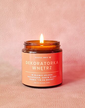 Świeca sojowa zapachowa DEKORATORKA WNĘTRZ, SOy