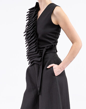 Nora pleated blouse, pudu